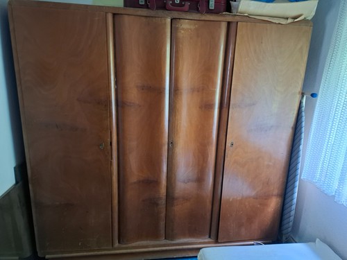 Kleiderschrank nussbaum 40er - nussbaum,