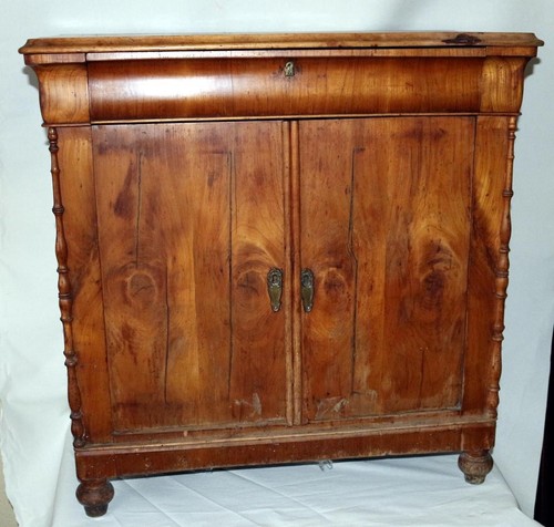 Halbschrank nussbaum - halbschrank,