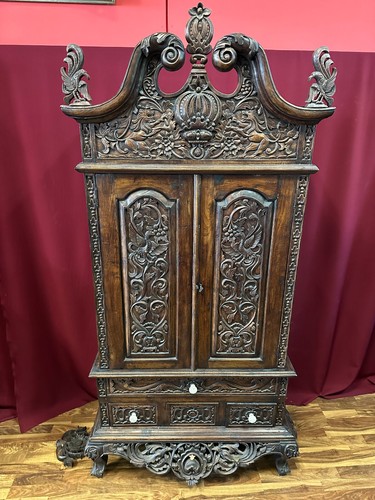 Prunkschrank schrank nussbaum - prunkschrank,