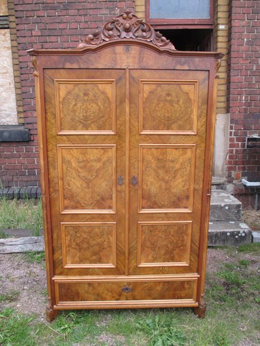 Antiker schrank nußbaum - schrank,